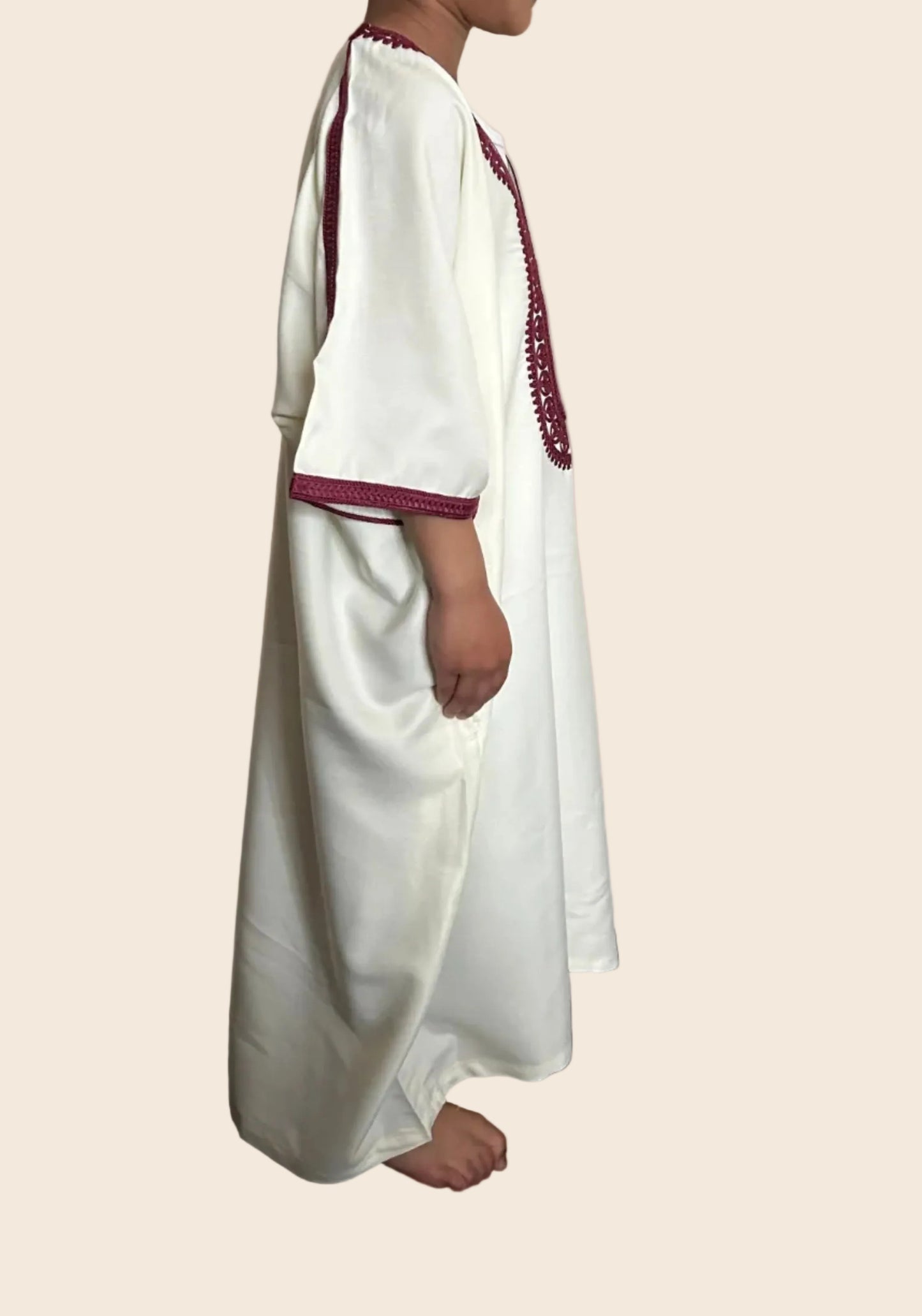 boys-white-moroccan-thobe-maroon-embroidery-side-view